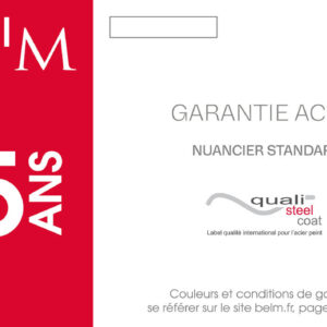 Plaquette Garantie Acier